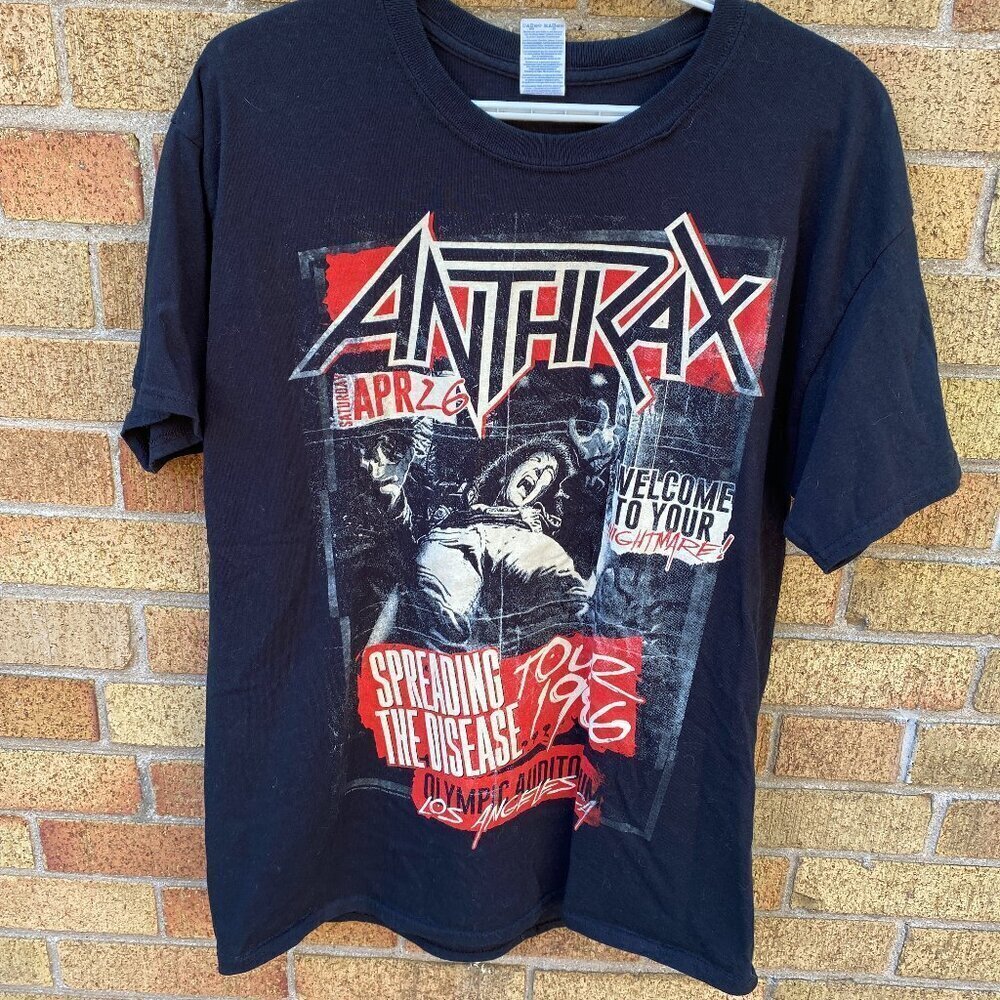 Anthrax Spreading the Disease Concert T Shirt Large